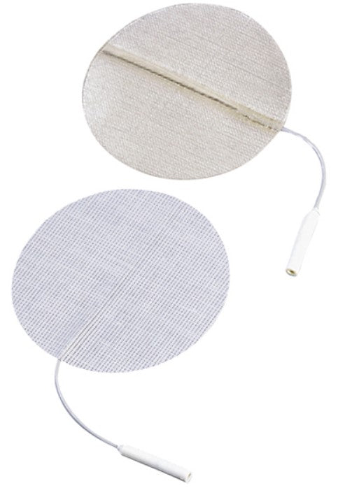 Dura-Stick Premium Electrode, 2.0&quot; Round, Stainless Steel Mesh, 40/pack