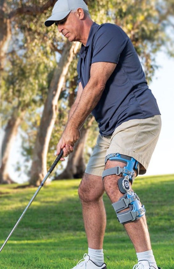 OActive Align Single Upright Knee Brace with Push Button Buckle System