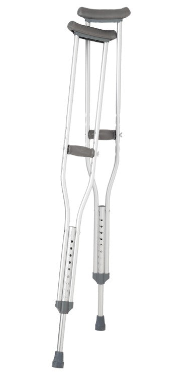 Aluminum Push Button Crutches (Pair)
