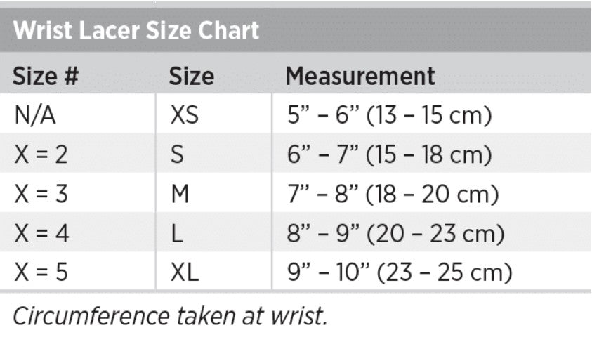 Wrist Lacer with Thumb Spica