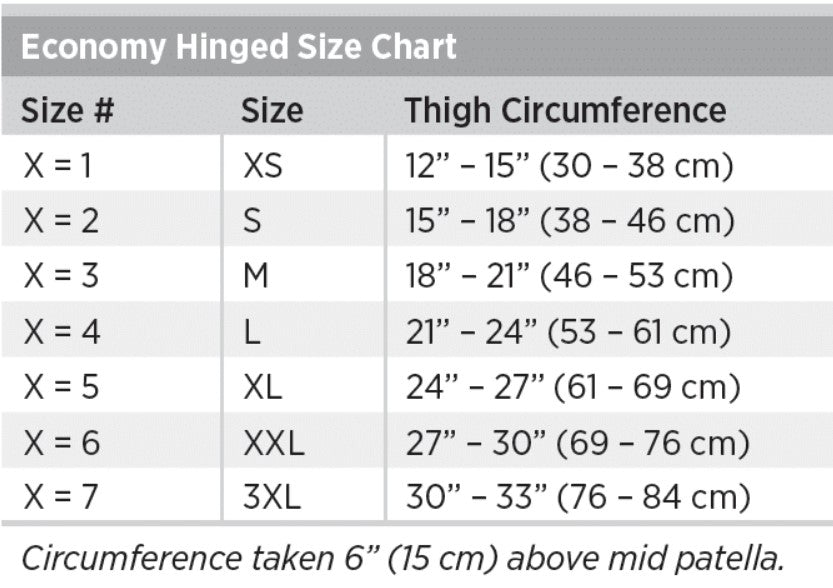 Economy Hinged Knee Brace Pull-On