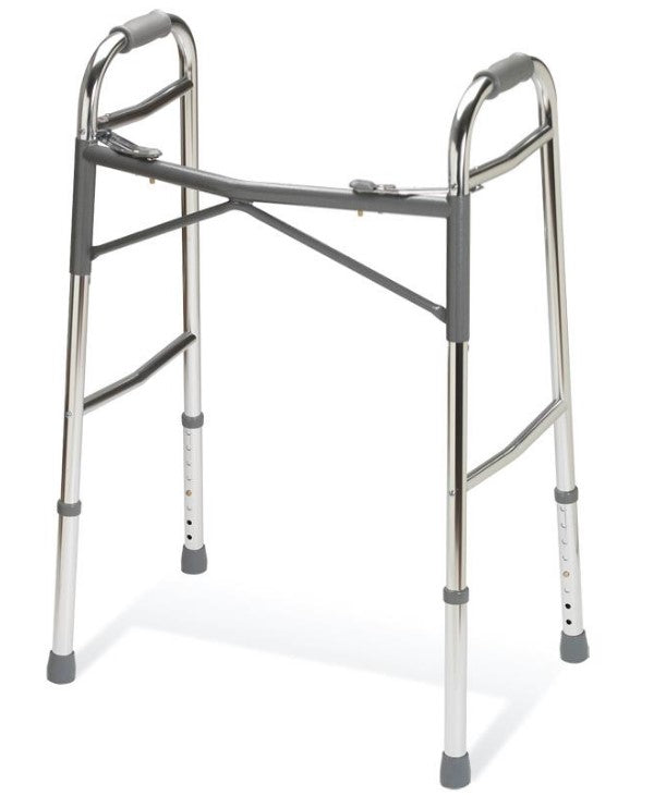 Heavy-Duty 2-Button Folding Walker (Single)