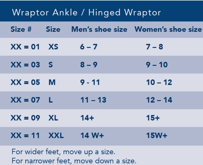 Wraptor Ankle Stabilizer with Speed Lacers