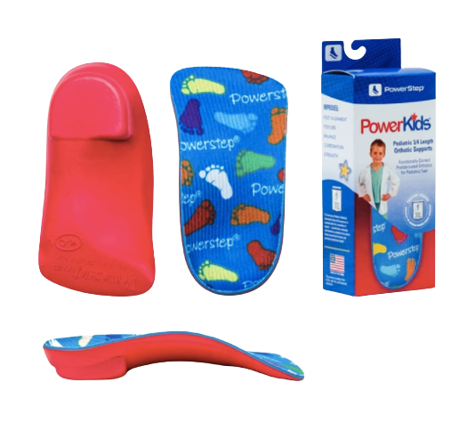 PowerStep Pinnacle Junior Arch Supporting Orthotic 3/4 Insoles