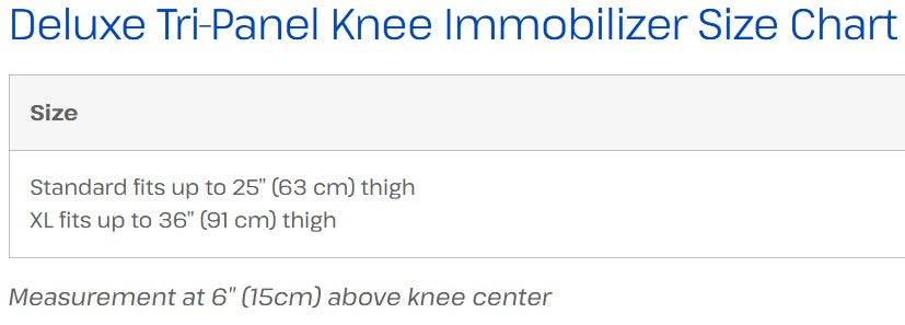 Deluxe Tri-Panel Knee Immobilizer