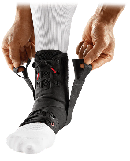 McDavid Laced Ankle Brace w/Straps Black